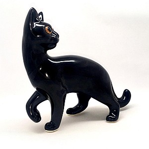Фарфоровая статуэтка кошка Бомбейская кошка