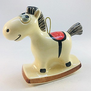 Ёлочная игрушка лошадка-качалка